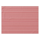 Red White Peppermint Streifen Tablette Tischdecke (Vorderseite (Horizontal))