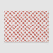 Red White Plaid Stripes Christmas Seidenpapier (Vorderseite)