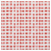 Red White Plaid Stripes  Stoff (Nahaufnahme)