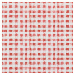 Red White Plaid Stripes Stoff