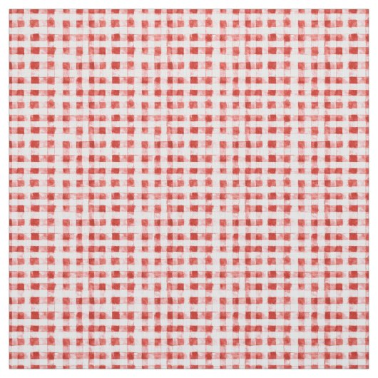 Red White Plaid Stripes  Stoff (Muster)