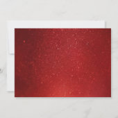 Red White Poinsettia Wedding Save the Date Cards Einladung (Rückseite)