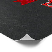 Red & White Polka Dot 1 Party 1 Poster (Ecke)