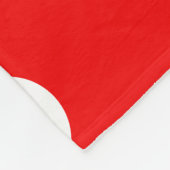 Red White Polka Dot Pattern Fleecedecke (Ecke)