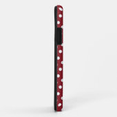 Red & White Polka Dot Pattern iPhone 5 Fall Case-Mate iPhone Hülle (Hinten/Rechts)
