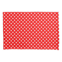 Red White Polka Dots Design Kissenbezug