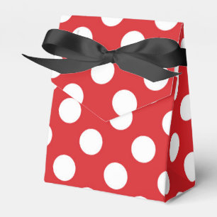 Red & White Polka Dots Geburtstagsparty Geschenkschachtel