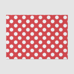 Red & White Polka Dots Geburtstagsparty Seidenpapier