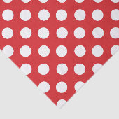 Red & White Polka Dots Geburtstagsparty Seidenpapier (Ausschnitt)