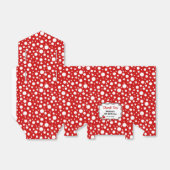 Red White Polka Dots Ladybug Frame Kindergeburtsta Geschenkschachtel (Ungefaltet)
