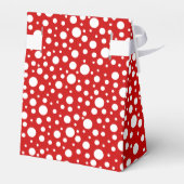 Red White Polka Dots Ladybug Frame Kindergeburtsta Geschenkschachtel (Rückseite)