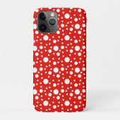 Red White Polka Dots Spot Case-Mate iPhone Hülle (Rückseite)