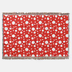 Red White Polka Dots Spot Duvet Cover Decke
