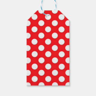 Red White Polka Dots | Tags Geschenkanhänger