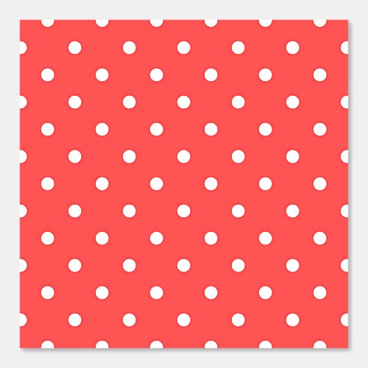 Red White Polka Dots Tapete (Vorderseite)
