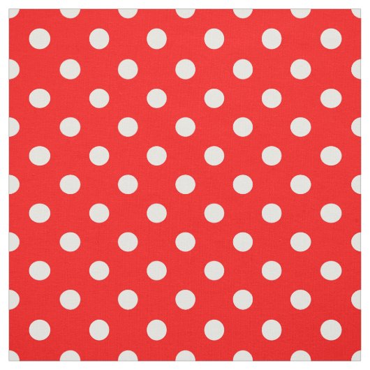 Red White Polka Dots Textile Stoff (Muster)
