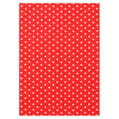 Red White Polka Dots Tischdecke (Vorderseite)