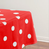 Red White Polka Dots Tischdecke (Beispiel)