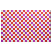 Red White Purple Checkered Pattern Design  Stoff (Fat Quarter (45,7 x 55,9 cm))