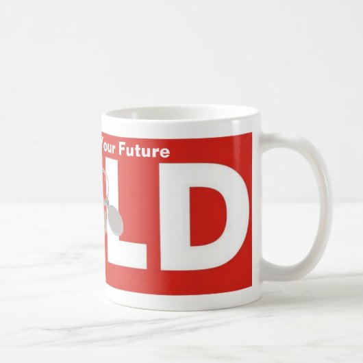 Red White Real Anwesen Agent Sold Sign Coffee Cup Kaffeetasse (Rechts)