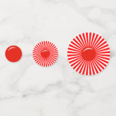 Red White Rising Sun Table Confetti Konfetti (Rückseiten)