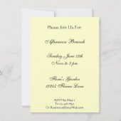 Red White Roses und Butterfly Custom Einladungen (Rückseite)