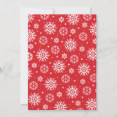 Red White Rustic Wood Foto Weihnachten (Rückseite)