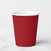 Red|White Schließ Class Paper Cups Pappbecher (Rückseite)