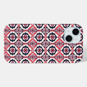 Red White Slavic Pattern Case-Mate iPhone Hülle (Rückseite (Horizontal))