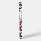 Red White Slavic Pattern Case-Mate iPhone Hülle (Rückseite / Links)