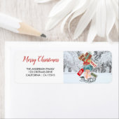 Red White Snow Schlitten Vintag Stilvolle Niedlich (Insitu)