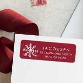 Red & White Snowflake Urlaub