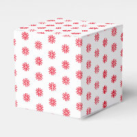 Red White Snowstar Snowflakes Mustergeschenk