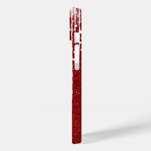 Red White Snowy Driving Snowflake Individuelle Nam Case-Mate iPhone Hülle (Rückseite / Links)