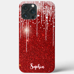 Red White Snowy Driving Snowflake Individuelle Nam Case-Mate iPhone Hülle