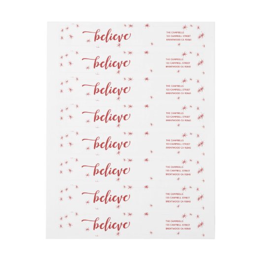 Red & White Sparkle Glaube Urlaub (Bogen)