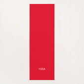 Red White Star Muster auf Black Yogamatte (Rückseite)