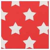 Red White Stars Muster dekorative Textil Stoff (Nahaufnahme)