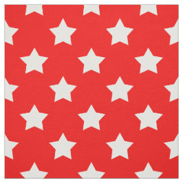 Red White Stars Muster dekorative Textil Stoff