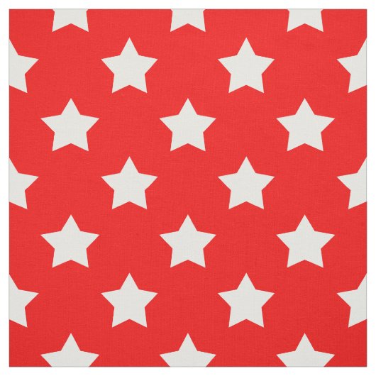 Red White Stars Muster dekorative Textil Stoff (Muster)
