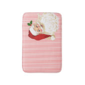 Red White Strip Santa Claus Bath Mat Badematte (Vorderseite Vertikal)
