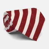 Red & White Strip Weihnachtslieder Krawatte (Gerollt)