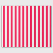 Red White Striped Elegante Template Weihnachten Geschenkpapier (Flach)