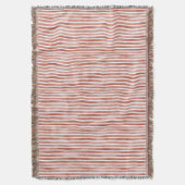 Red White Stripes Christmas Decke (Vorderseite Vertikal)