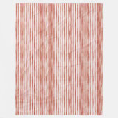 Red White Stripes Christmas Fleecedecke (Vorderseite)