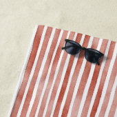 Red White Stripes Christmas Strandtuch (Beispiel)