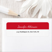 Red White Stripes Creative Script Schlicht Einfach (Insitu)