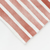Red White Stripes   Fleecedecke (Ecke)