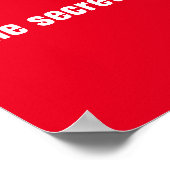 Red White Success Motivierend Inspiration Poster (Ecke)