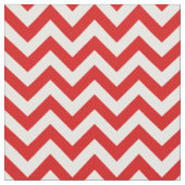 Red White Trendy Zickzack Muster Stoff (Nahaufnahme)